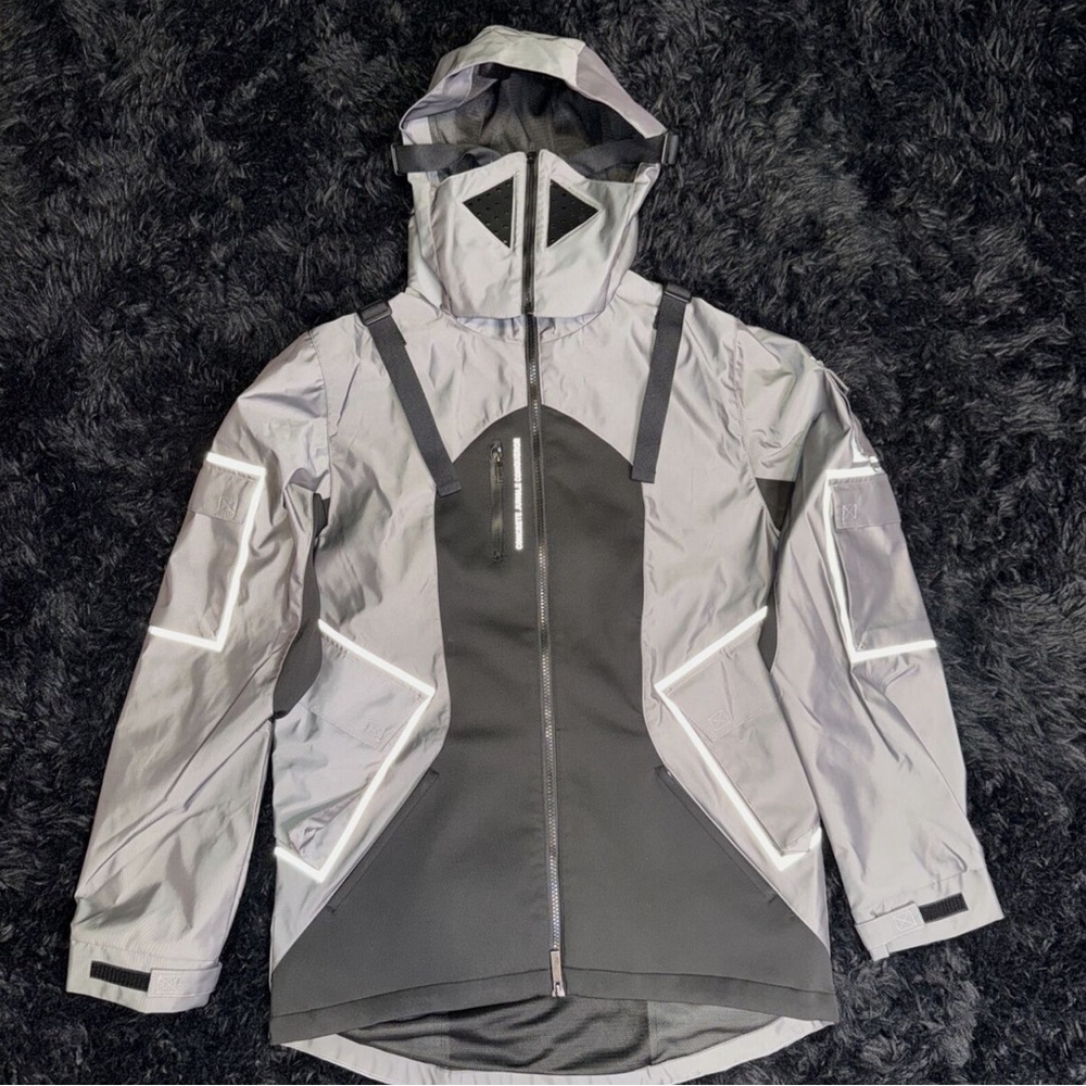 Puma Conqr Full Zip Jacket Mens Black, Silver Casual Athletic Outerwear